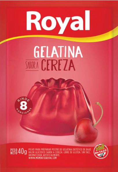 gelatina royal cereza
